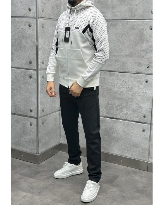 Boss Beyaz Siyah Eşofman Takımı