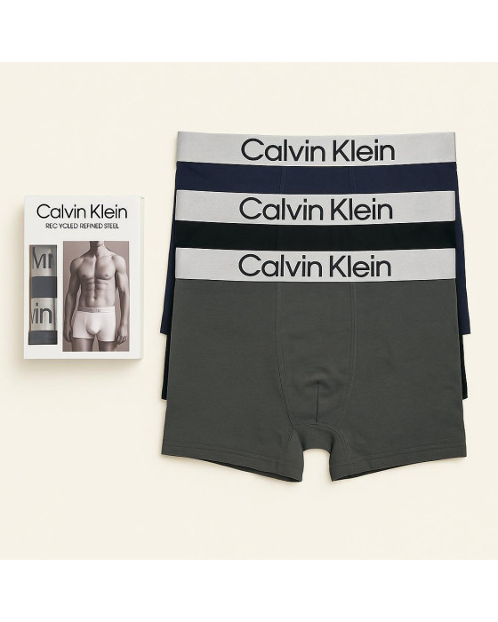 Calvin Klein Siyah Sarı Erkek Boxer İç Çamaşırı